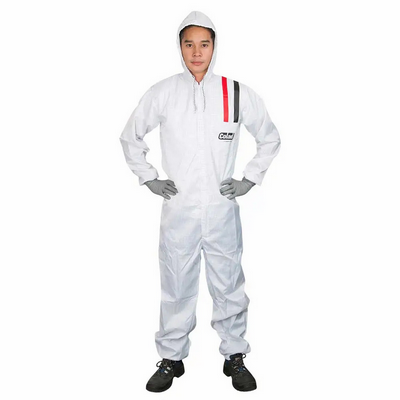 Colad Nylon Spray Overall Size 54 With Hood Lint Free Reusable White (Each)