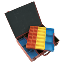 2-Layer Metal Case with 27 Storage Bins