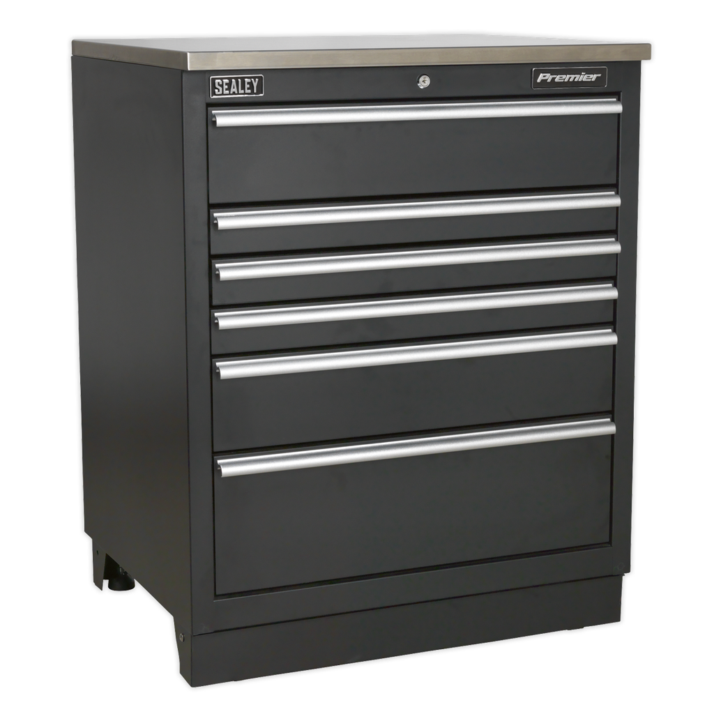 Premier™ Heavy-Duty Modular Floor Cabinet 6 Drawer 775mm