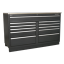 Sealey Premier™ Heavy-Duty Modular Floor Cabinet 11 Drawer 1550m