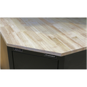 Sealey Premier™ Hardwood Corner Worktop 930mm