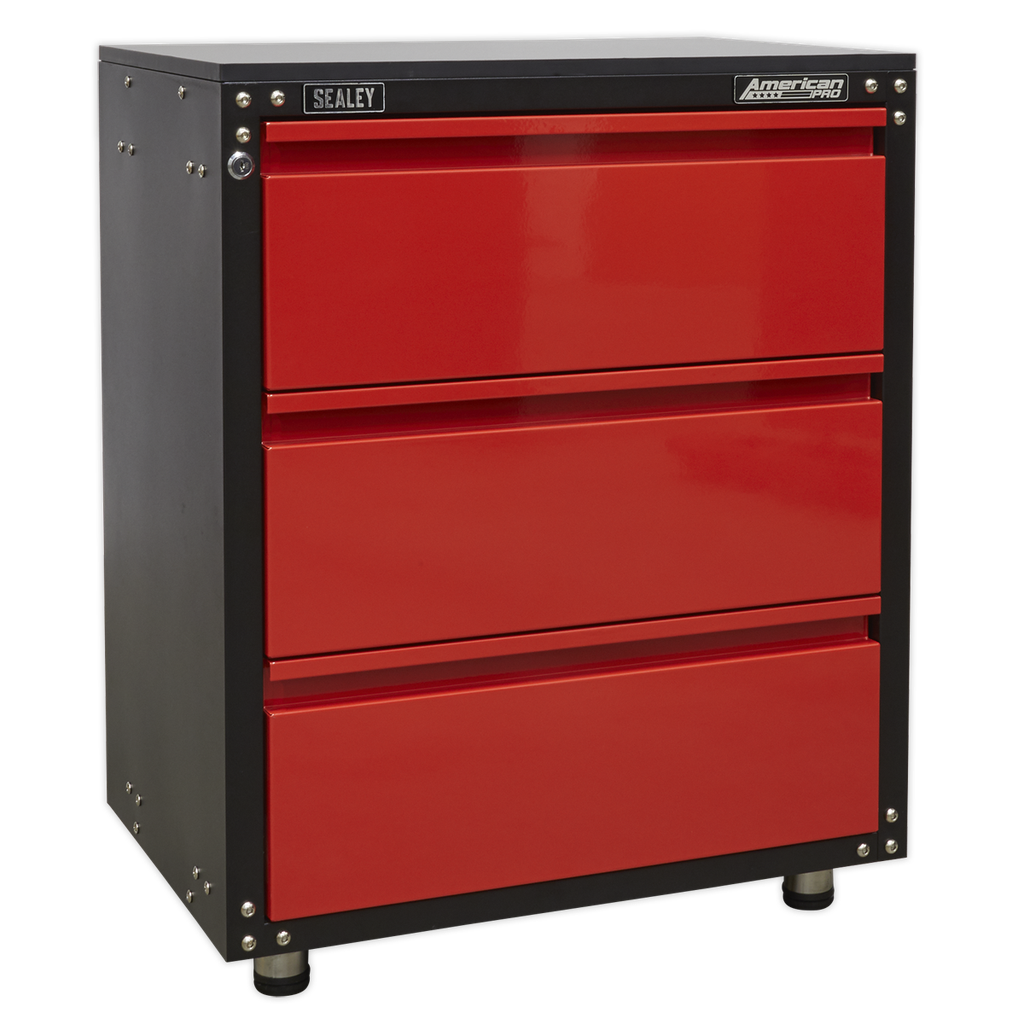American PRO® Modular Cabinet with Worktop 3 Drawer 665mm