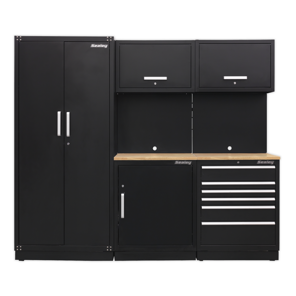 Sealey Premier™ Storage System with Hardwood Worktop 2.5m