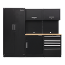 Premier™ Storage System with Hardwood Worktop 2.48m