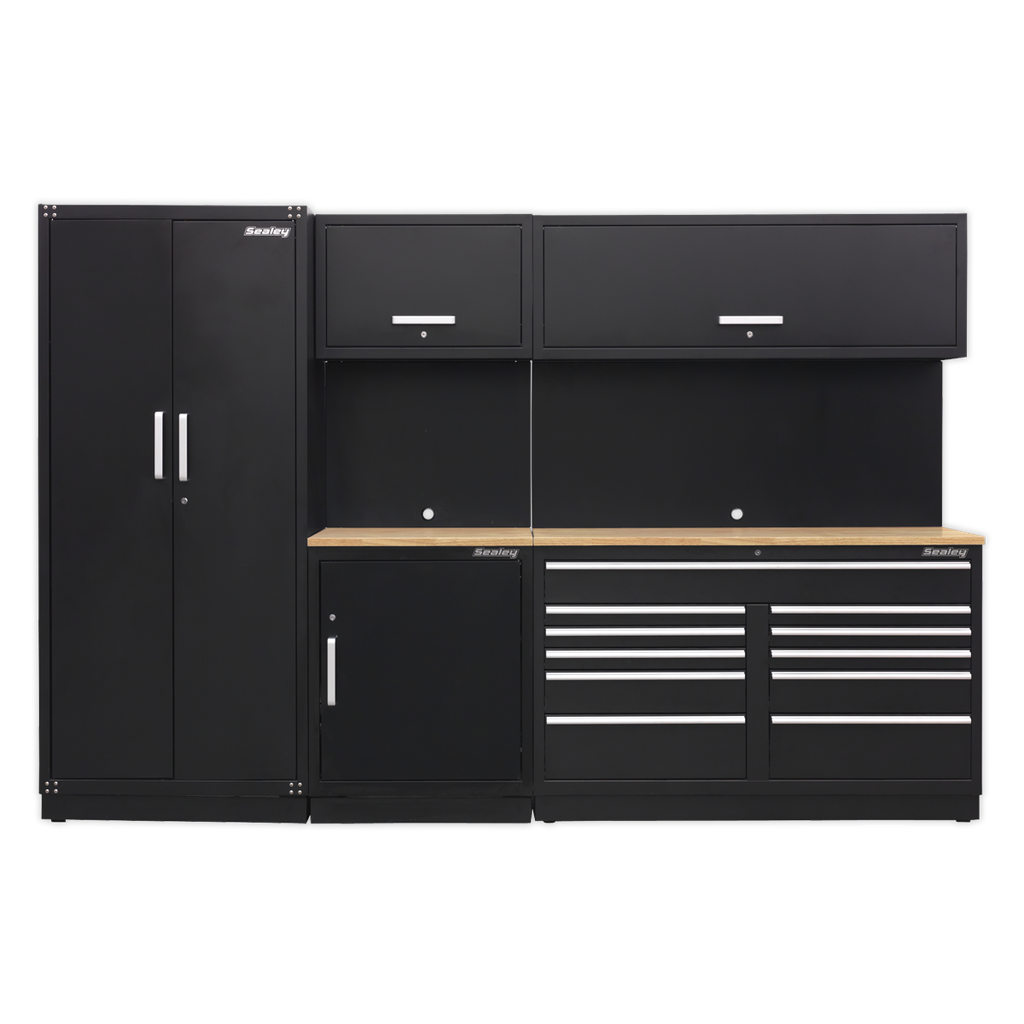 Sealey Premier™ Storage System with Hardwood Worktop 3.3m