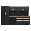 Premier™ Storage System with Hardwood Worktop 3.26m