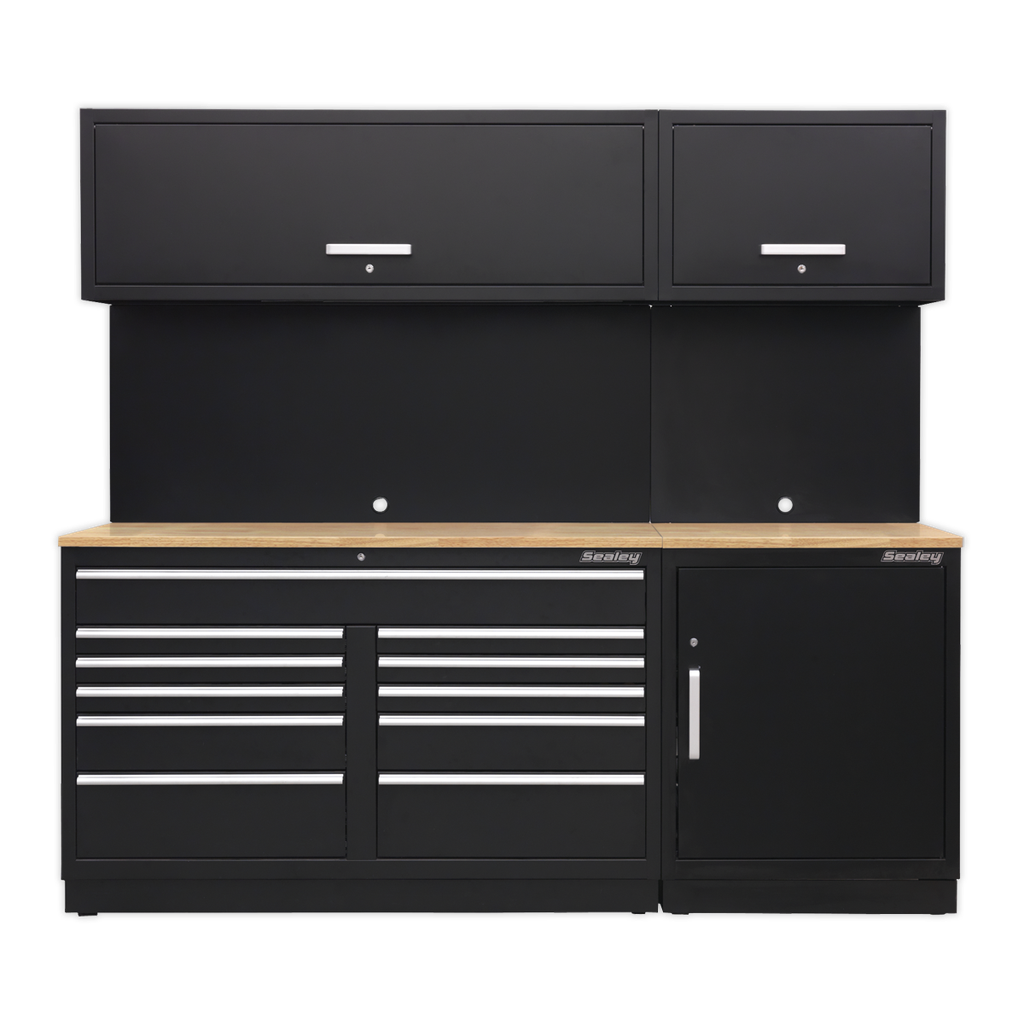 Sealey Premier™ Storage System with Hardwood Worktop 2.3m