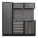 Superline PRO® Storage System with Stainless Worktop 1.96m
