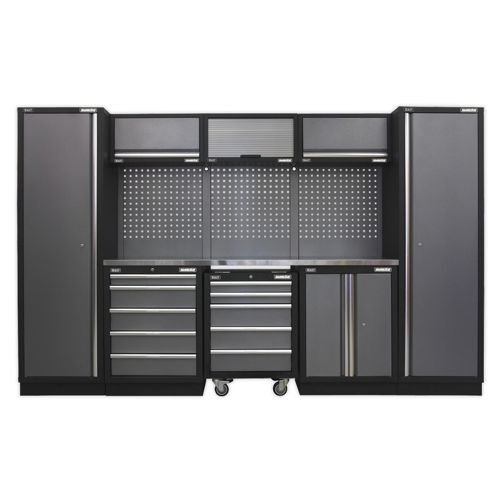 Sealey Superline PRO® Storage System with Stainless Worktop 3.2m