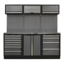 Superline PRO® Storage System with Stainless Worktop 2.04m