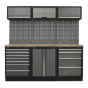 Sealey Superline PRO® Storage System with Wood Worktop 2m