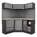 Sealey Superline PRO® Corner Storage System with Wood Worktop 1.