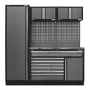 Superline PRO® Storage System with Stainless Steel Worktop 1.96m