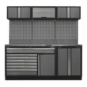 Superline PRO® Storage System with Stainless Steel Worktop 2.04m