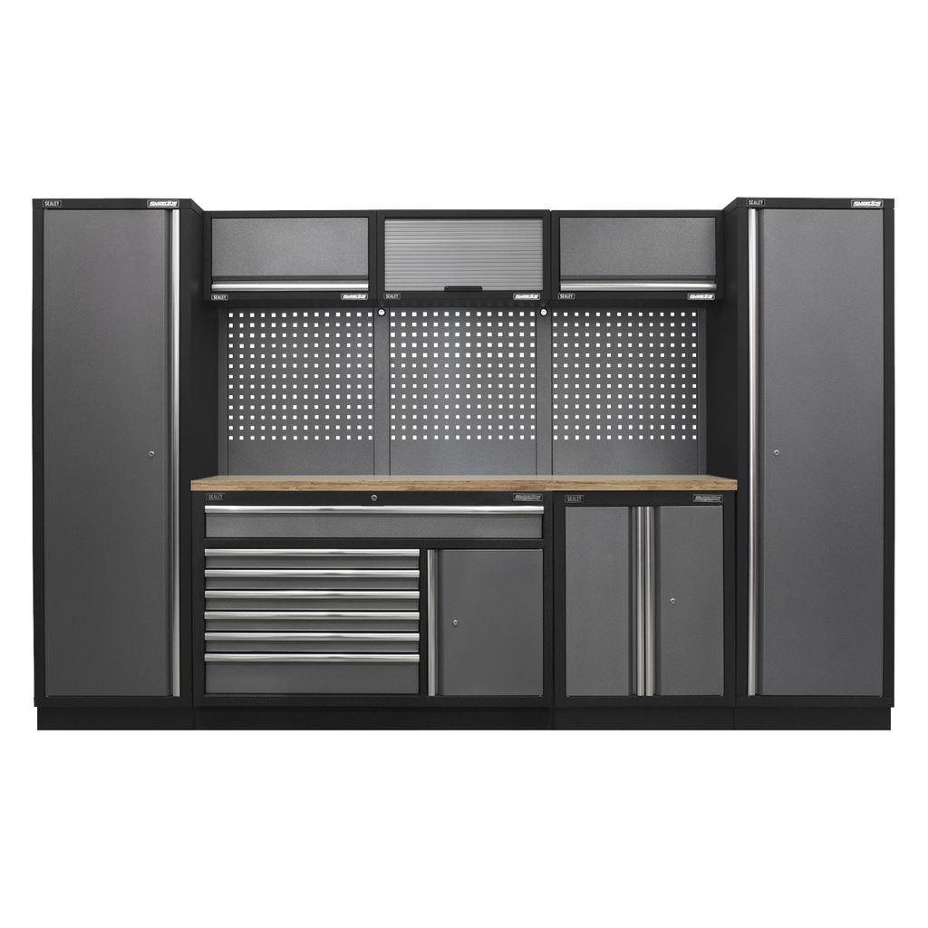 Superline PRO® Storage System with Pressed Wood Worktop 3.24m