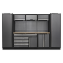 Superline PRO® Storage System with Pressed Wood Worktop 3.24m