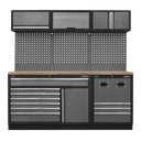Superline PRO® Modular Storage System Combo with Pressed Wood Worktop