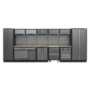 Superline PRO® Storage System with Pressed Wood Worktop 4.92m
