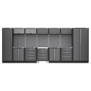Sealey Superline PRO® Storage System with Stainless Worktop 4.9m