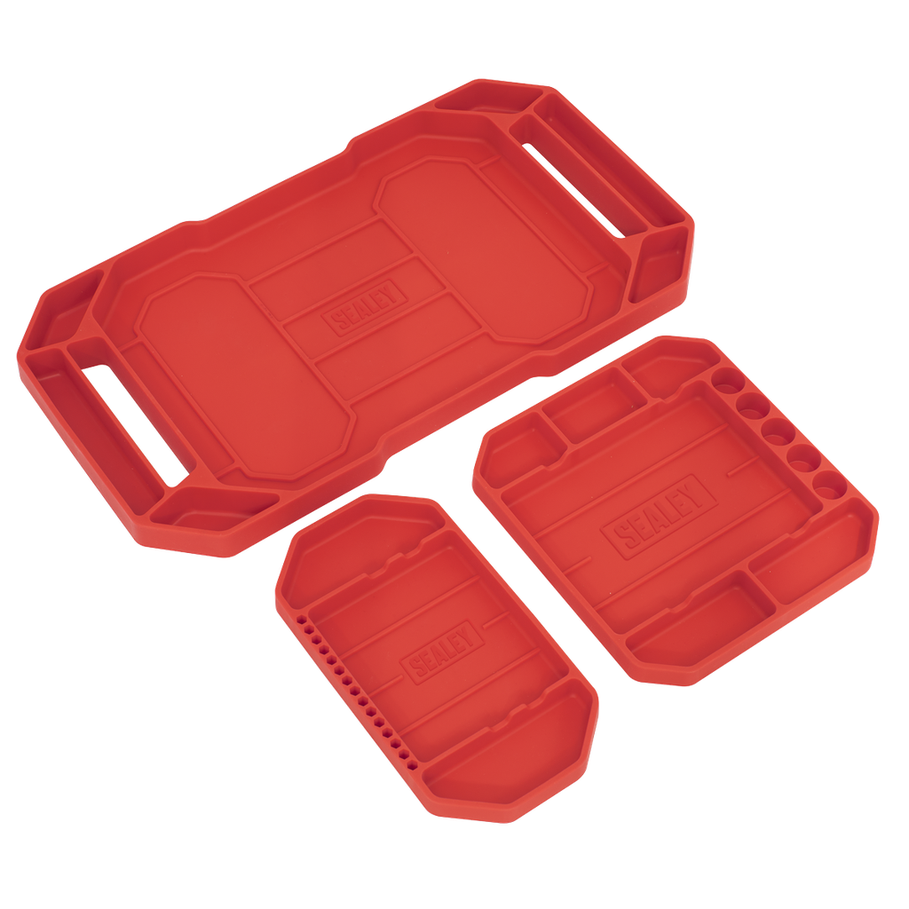 Sealey Non-Slip Flexible Tool Trays - Pack of 3