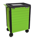 Sealey Superline PRO® Push-To-Open Rollcab 7 Drawer - Green