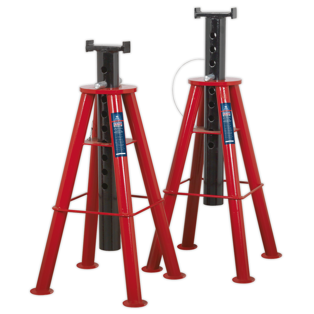Sealey Premier Axle Stands (Pair) 10 Tonne Capacity per Stand Hi
