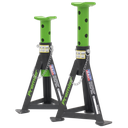 Sealey Premier Axle Stands (Pair) 3 Tonne Capacity per Stand - Green