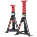 Sealey Premier Axle Stands (Pair) 3 Tonne Capacity per Stand - Red
