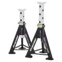 Sealey Premier Axle Stands (Pair) 6 Tonne Capacity per Stand - White