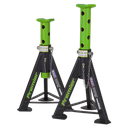 Sealey Premier Axle Stands (Pair) 6 Tonne Capacity per Stand - Green