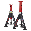 Sealey Premier Axle Stands (Pair) 6 Tonne Capacity per Stand - Red