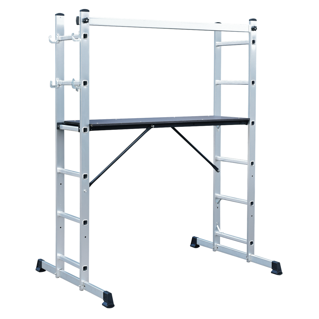 Sealey Scaffold Ladder 4-Way Aluminium - EN 131