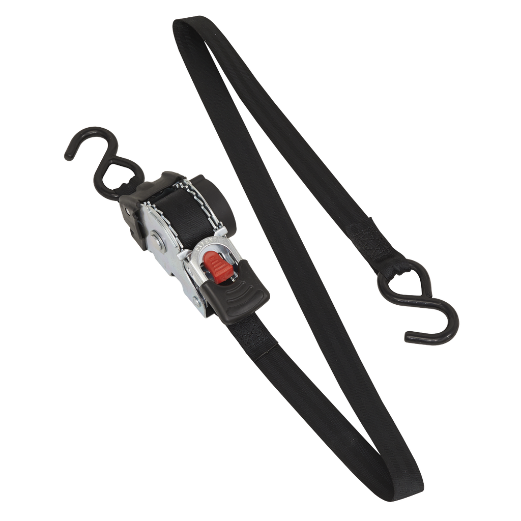 Sealey Auto Retractable Ratchet Strap 25mm x 3m