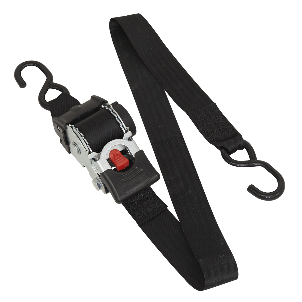 Sealey Auto Retractable Ratchet Strap 50mm x 3m