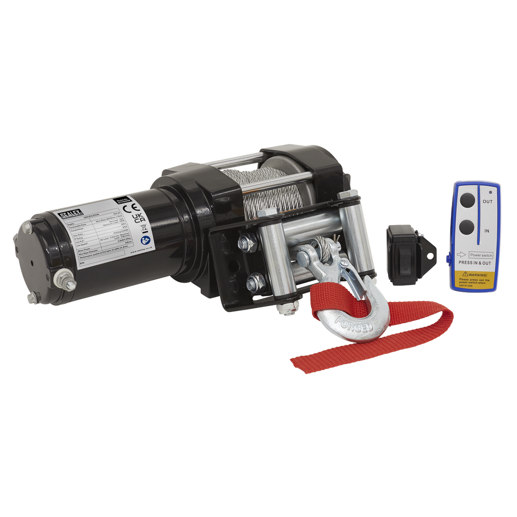 ATV Winch 1000kg Line Pull 12V