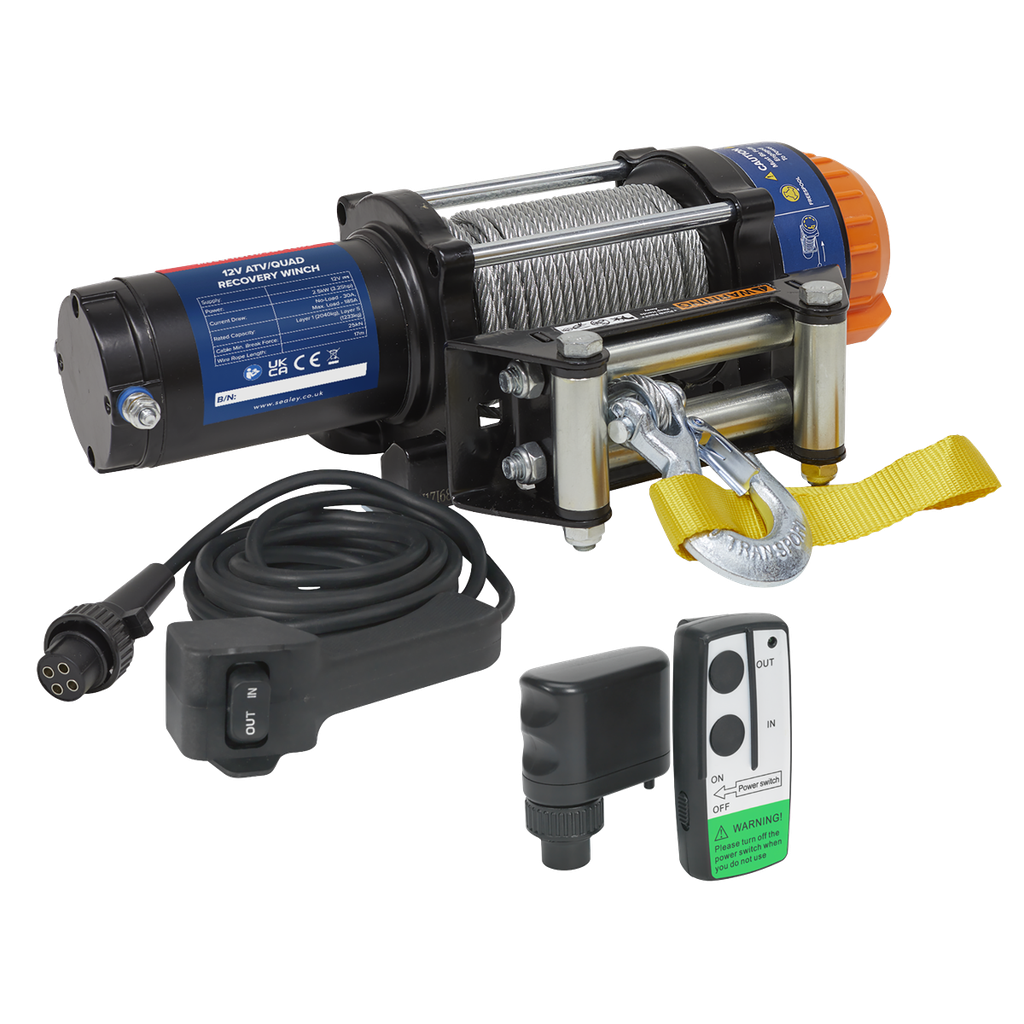 Sealey Wireless Winch ATV2040 Combo Kit