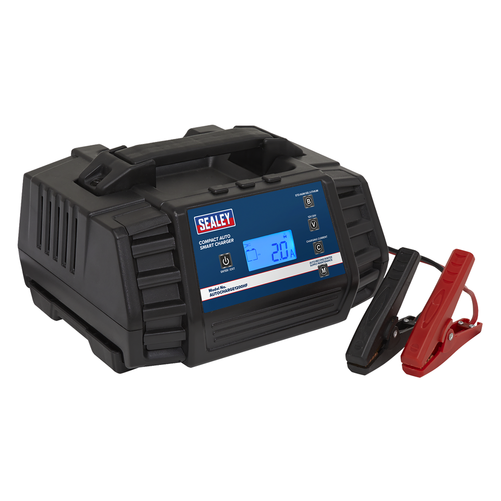 Sealey 12/24V Compact Auto Smart Charger & Maintainer 12A