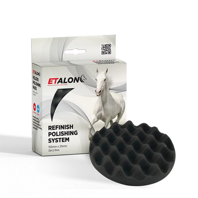 Etalon Premium Soft Black Profiled Polishing Pad 150mm x 25mm (Each)