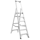 Industrial Step Ladder 6-Tread Aluminium - EN 131
