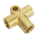 Sealey 3-Way Brake Tube Connector M10 x 1mm