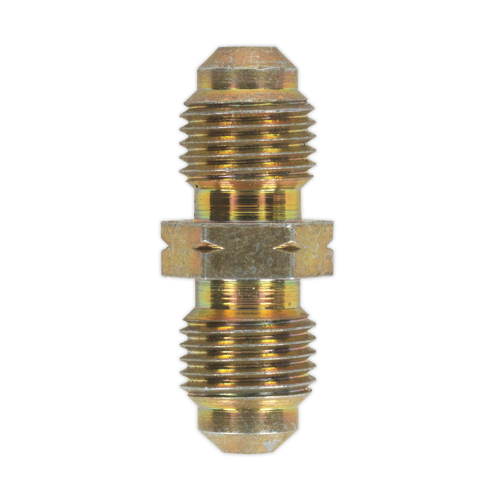 Male to Male Brake Tube Connector M10 x 1mm - Pack of 10