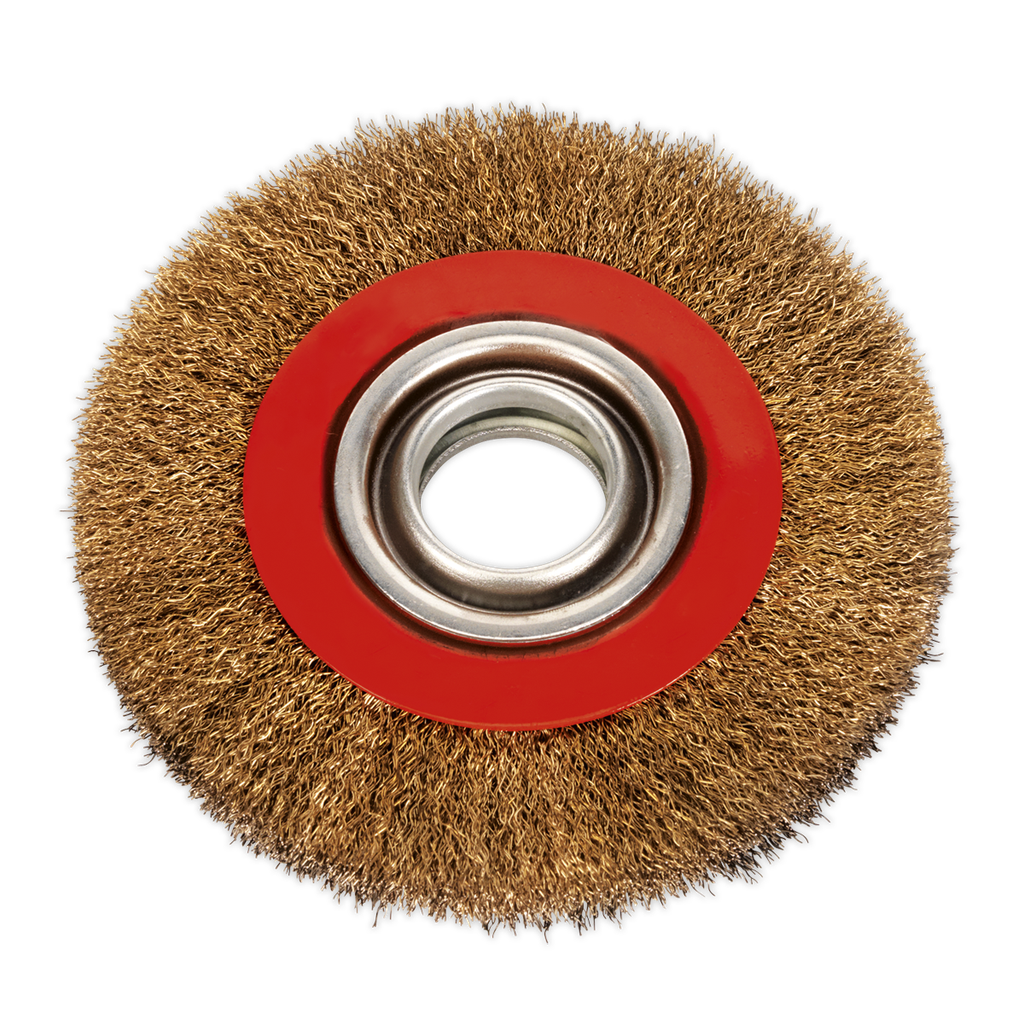 150 x 20mm Crimped Wide Wire Wheel 32mm Bore