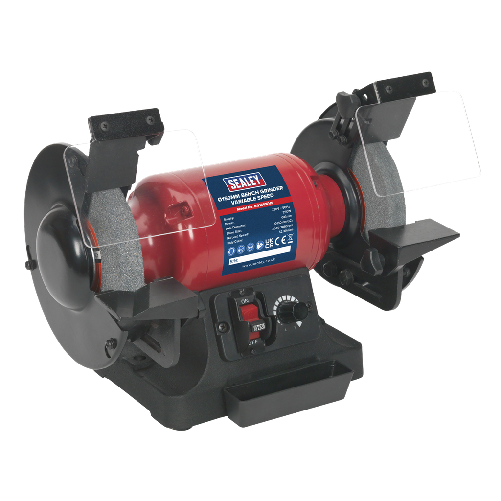 Sealey 150mm Bench Grinder with Variable Speed 250W/230V