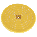 Sealey 200 x 16mm Buffing Wheel 16mm Bore - Coarse