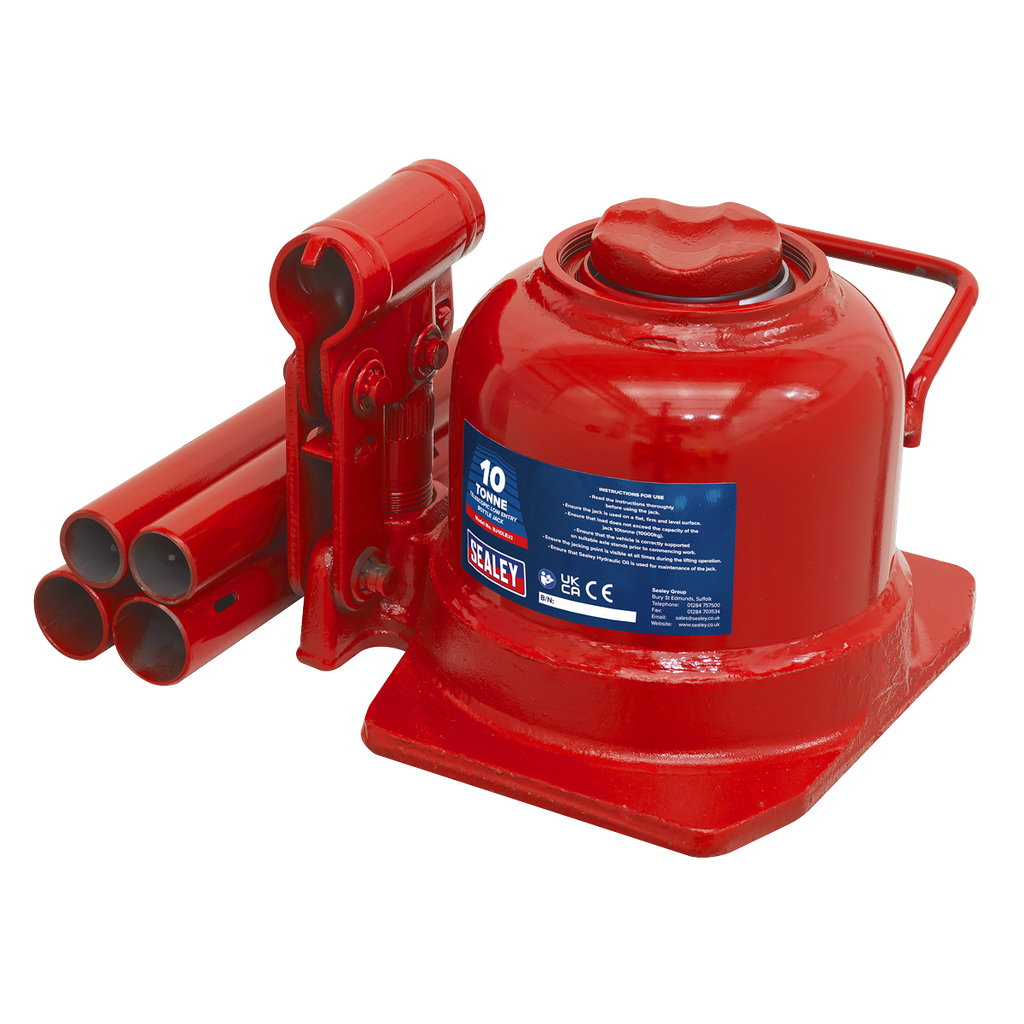 Sealey Low Profile Telescopic Bottle Jack 10 Tonne