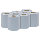 2-Ply Embossed Blue Paper Roll 60m - Pack of 6