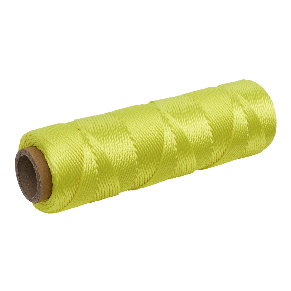 Braided Nylon Brick Line 76m - Yellow