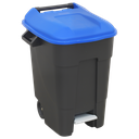 Refuse/Wheelie Bin with Foot Pedal 100L - Blue