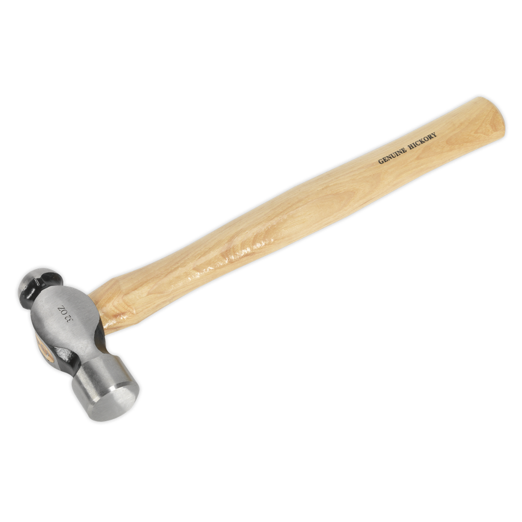 Sealey Premier Ball Pein Hammer with Hickory Shaft 2lb