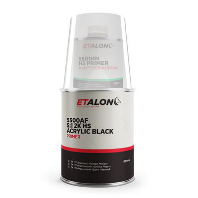 800ml Etalon Etaprime 5:1 HS Acryl Primer and 160ml Hardener Fast Black